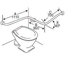 Load image into Gallery viewer, BT01/40 - Toilet Assisted with 40 Degree Bend - CleanSeal™ Flanges