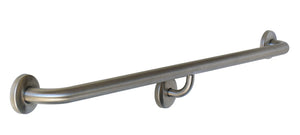 BT8 - 32mm Straight Grab Rail with Underslung Support - Concealed Flange