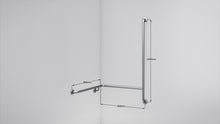 Load image into Gallery viewer, BT30 - Corner Shower Grab Rail with Vertical Bar - Concealed Flange