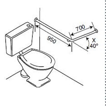 Load image into Gallery viewer, BT4/40 - Toilet Assisted Back Wall Fix with 40 Degree Bend - CleanSeal™ Flanges