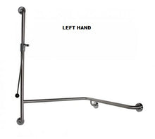 Load image into Gallery viewer, SK30 - 1.5 Meter Chrome Shower Kit with Corner Grab Rail with Handle