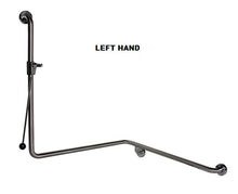 Load image into Gallery viewer, SK33 - 1.5 Meter Chrome Shower Kit with Corner Grab Rail with Handle