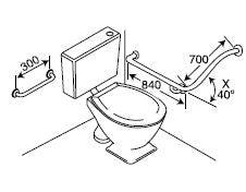 BTC63/40 - Combination Toilet Assisted with 40 Degree Bend - Concealed Flanges
