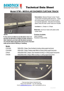 STM160A Modular Shower Track Kit