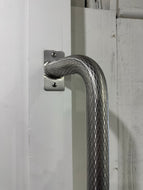 324KNF 35 Deg Angled Rail 450mm 1428 Knurled  WITH TWO HOLE RECTANGULAR FLANGE