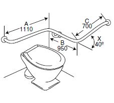 BT01/40 - Toilet Assisted with 40 Degree Bend - Concealed Flanges