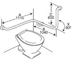 BT01/90 - Toilet Assisted with 90 Degree Bend - Concealed Flanges