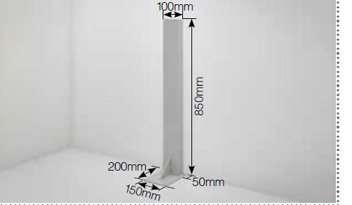 BT126A - Floor Mount Post