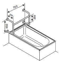 BT17 - Bath Assisted Grab Rail