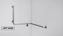 Load image into Gallery viewer, BT22 - Corner Mounted Bath Assisted Grab Rail - Concealed Flanges