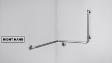 Load image into Gallery viewer, BT22 - Corner Mounted Bath Assisted Grab Rail - Concealed Flanges