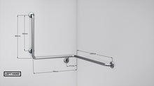 Load image into Gallery viewer, BT22 - Corner Mounted Bath Assisted Grab Rail - Concealed Flanges