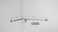 BT25 - Corner Shower Grab Rail - Left Hand