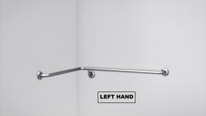 BT25 - Corner Shower Grab Rail - Left Hand