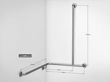 Load image into Gallery viewer, BT34 - T-Shaped Corner Shower Grab Rail - Right Hand