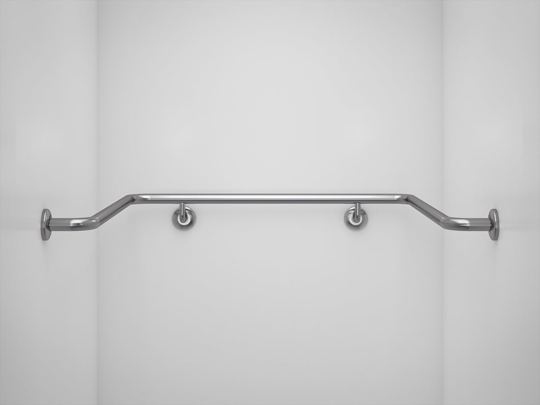 BT39 - U-Shaped Toilet Grab Rail - Made to Measure - Click for More Information