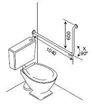 Load image into Gallery viewer, BT4/90 - Toilet Assisted Back Wall Fix with 90 Degrees Band - Concealed Flange