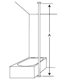 BT45 - Floor to Ceiling Pole - Made to Measure - Click for More Information