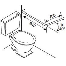 Load image into Gallery viewer, BT6 - Toilet Assisted with 40 Degree Bend - CleanSeal™ Flanges