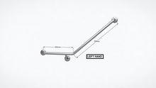 Load image into Gallery viewer, BAM48 - Ambulant Grab Rail with Underslung - Concealed Flanges