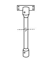 CST - Adjustable Ceiling Support For Shower Curtain Track