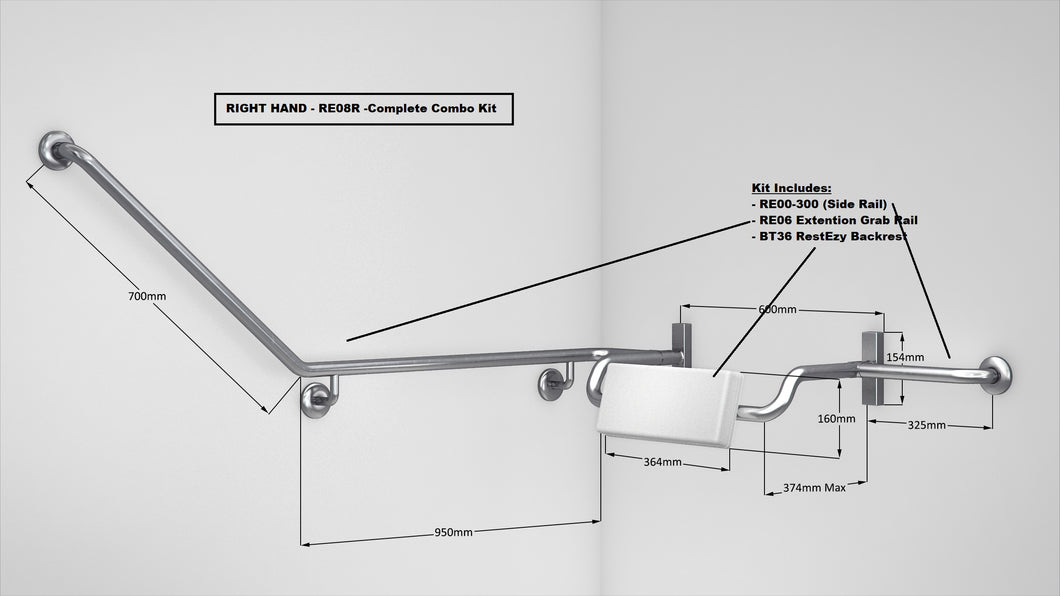 RE08- RestEzy Back Rest Combo Kit