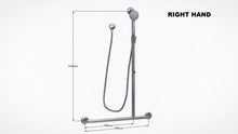 Load image into Gallery viewer, SK29 - 2.0 Meter Chrome Shower Kit with Offset T-Grab Rail with Handle