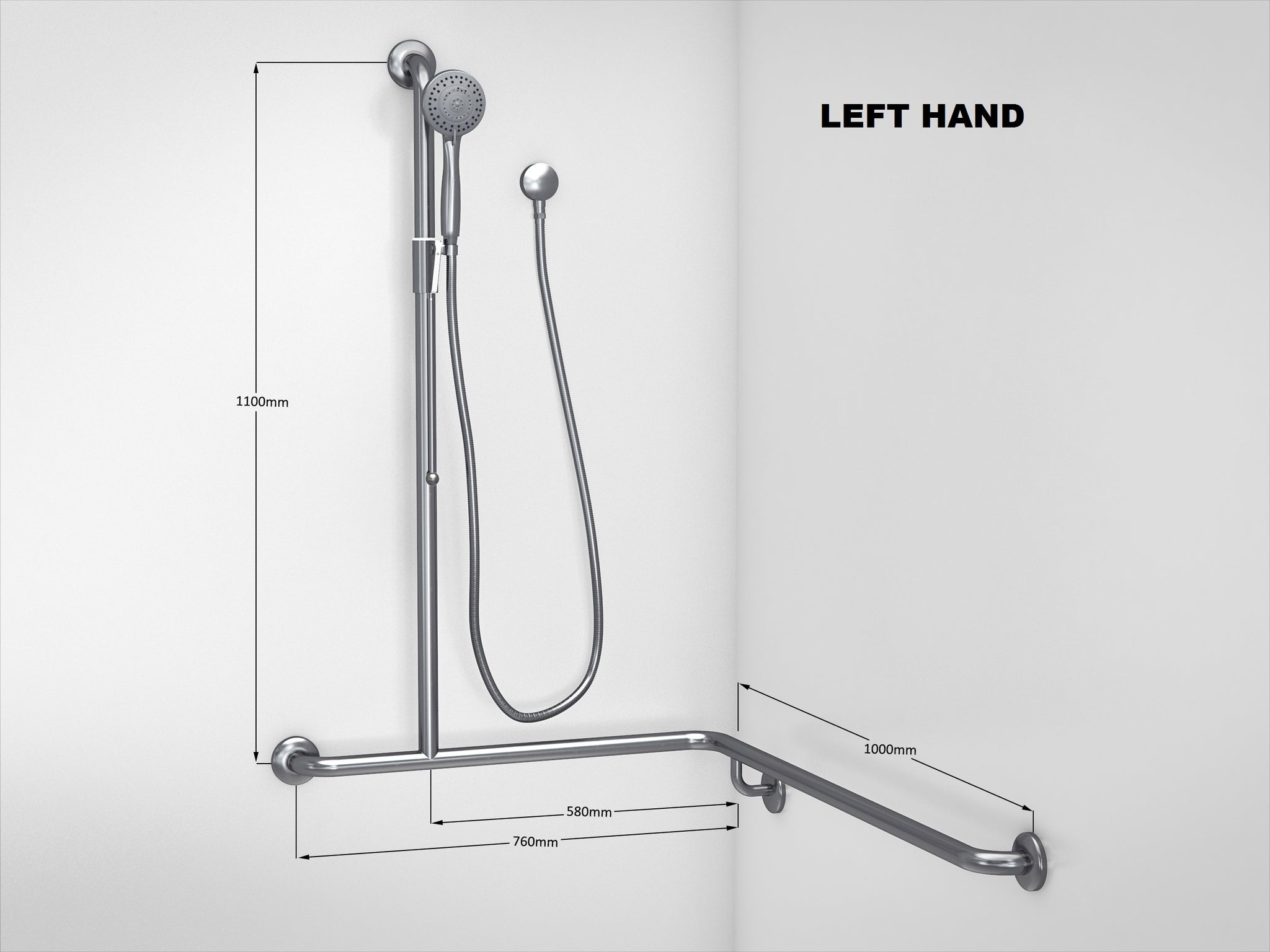 Shower rails on sale