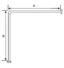 Load image into Gallery viewer, SR1 - L-Shaped Shower Curtain Rail - Made to Measure - Click for More Information