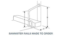 Type 301 and 302 - 38mm Bannister Rail - Click for more Information