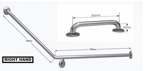 BTC43/40 - Toilet Assisted Back Wall Fix with 40 Degree Bend - Concealed Flanges