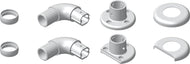 HA13 - 32mm x 90 Degree Standard and Corner Elbow, Flange and Covers - Pair
