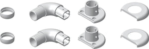 HA2 -32mm x 90 Degree Corner Elbow, Flange and Covers - Pair