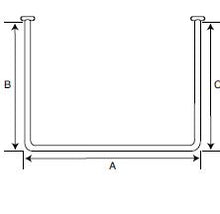 Load image into Gallery viewer, SR2 - U-Shaped Shower Curtain Rail - Made to Measure - Click for More Information