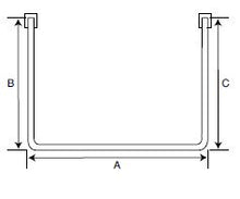 Load image into Gallery viewer, ST2 - Standard U-Shaped Shower Curtain Track - Made to Measure - Click for More Information